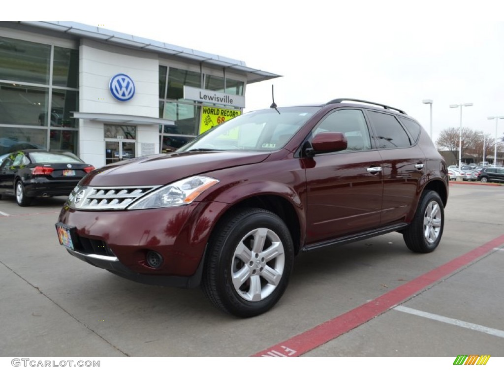 2007 Murano S AWD - Merlot Pearl / Cafe Latte photo #1