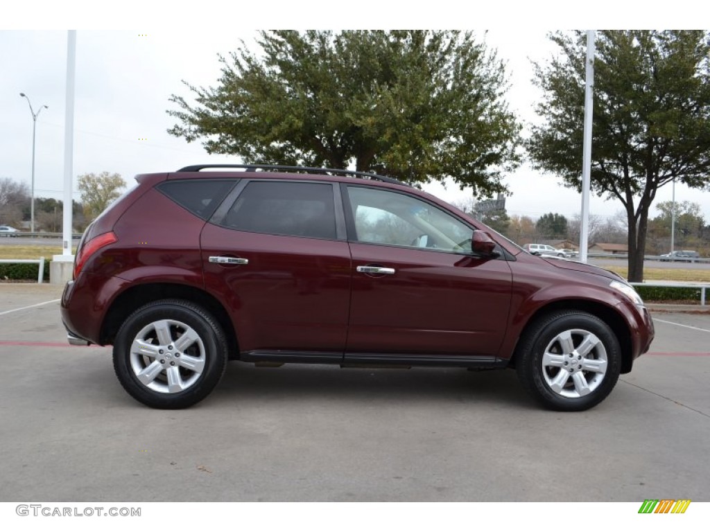 2007 Murano S AWD - Merlot Pearl / Cafe Latte photo #6