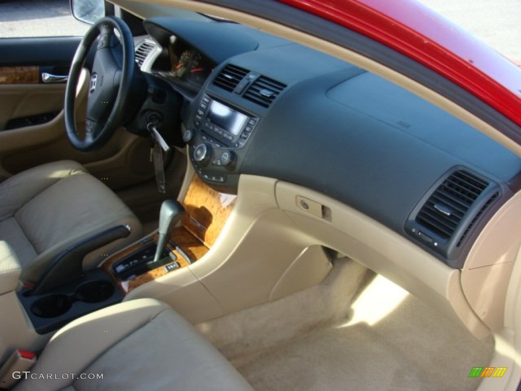 2004 Accord EX V6 Coupe - San Marino Red Pearl / Ivory photo #21