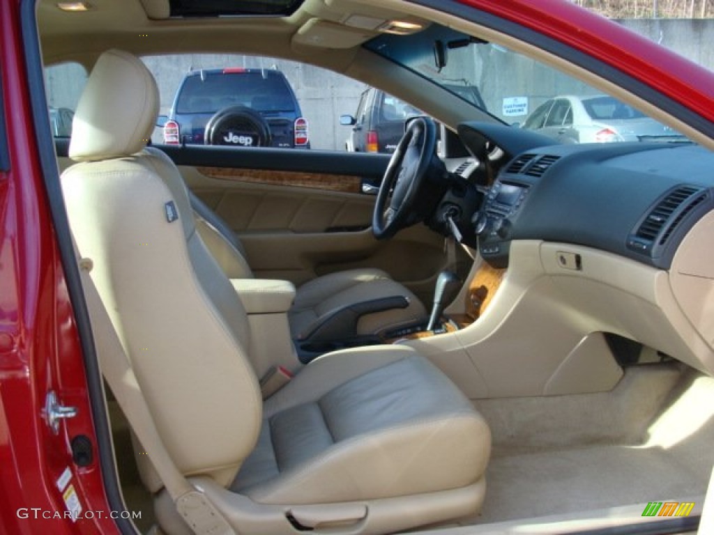 2004 Accord EX V6 Coupe - San Marino Red Pearl / Ivory photo #22