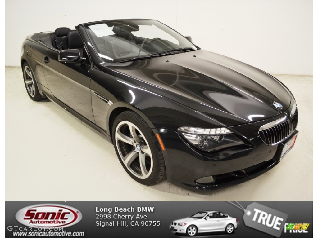 2010 6 Series 650i Convertible - Jet Black / Black photo #1