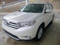 2013 Blizzard White Pearl Toyota Highlander SE 4WD  photo #5
