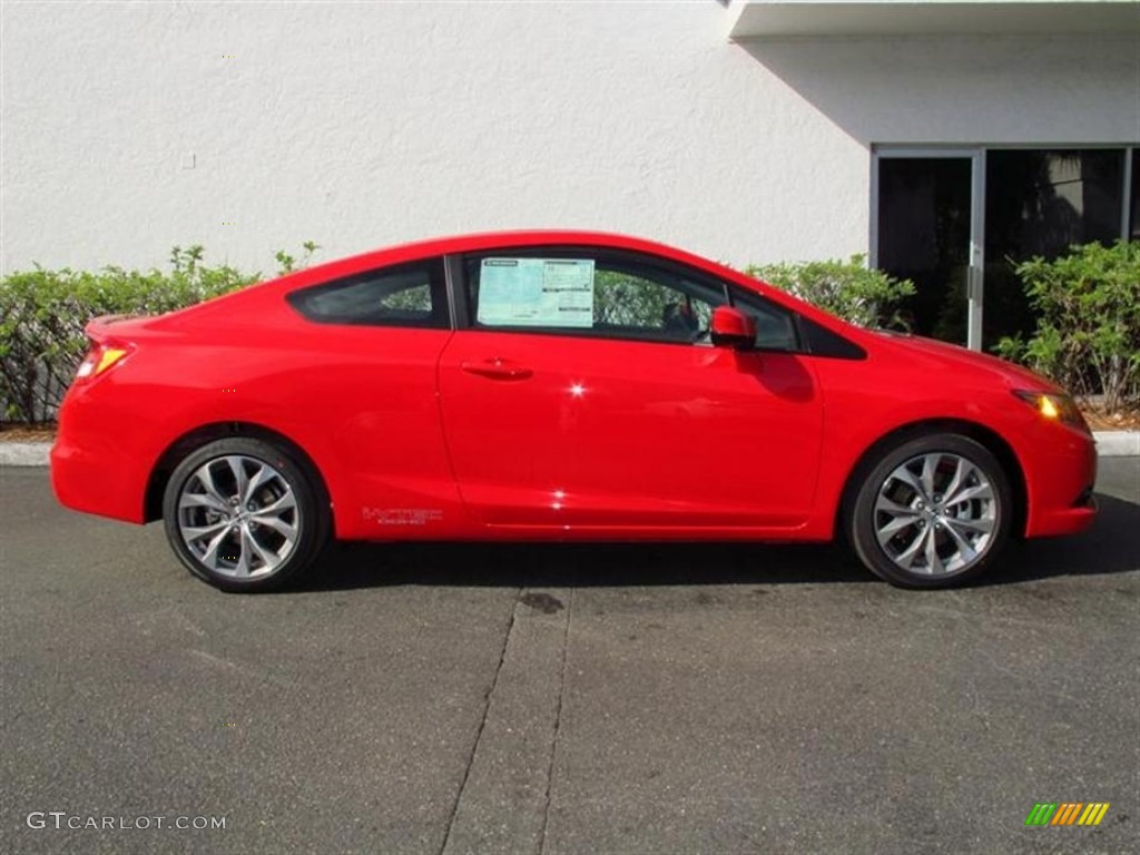 2012 Civic Si Coupe - Rallye Red / Black photo #2