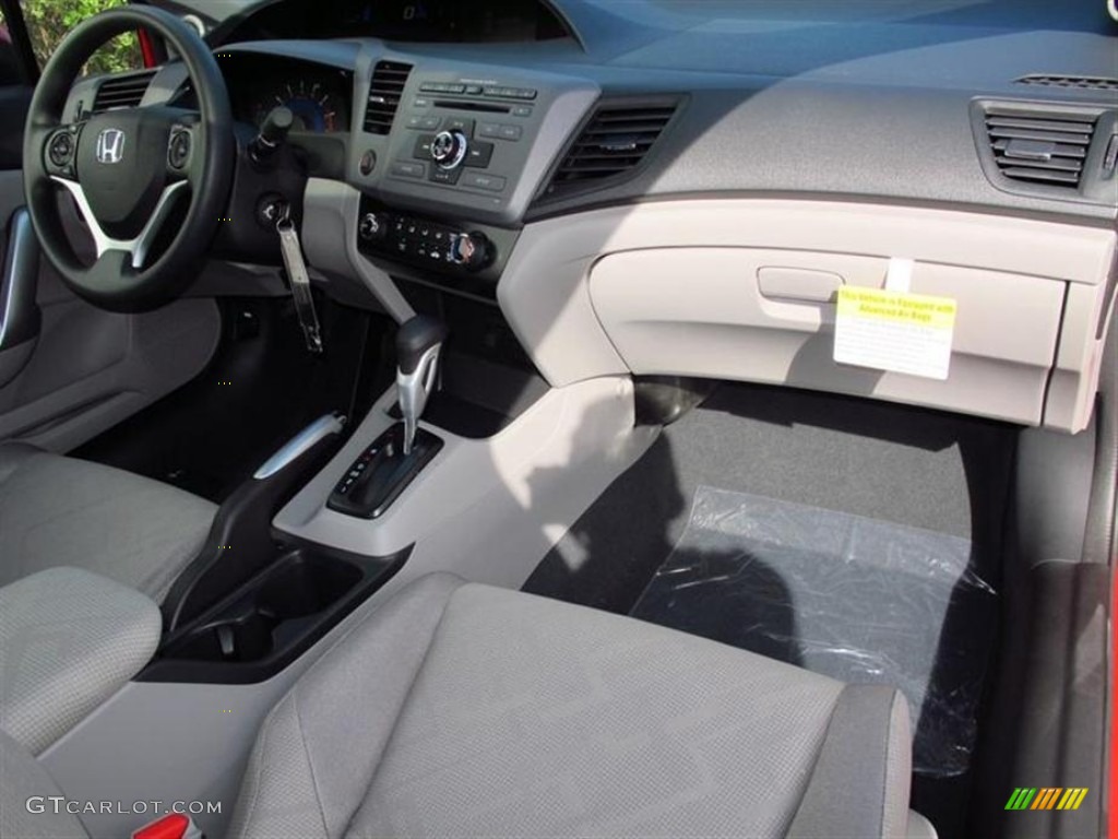 2012 Civic EX Coupe - Rallye Red / Gray photo #4