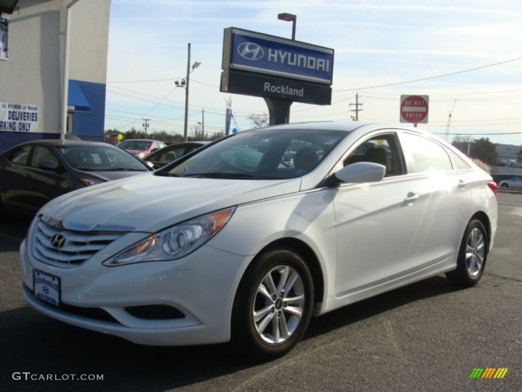 2011 Sonata GLS - Pearl White / Camel photo #1