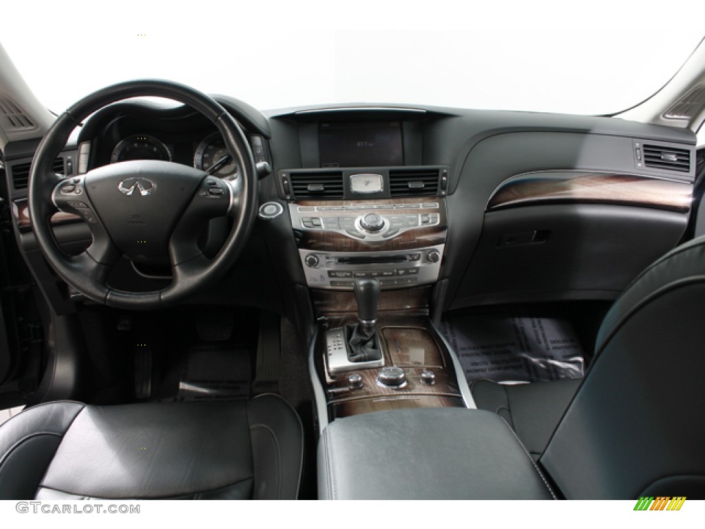 2012 Infiniti M 37x AWD Sedan Graphite Dashboard Photo #74496011