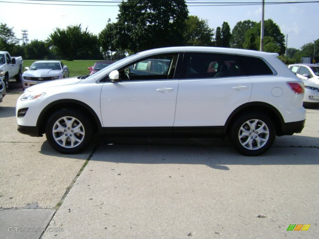 2011 CX-9 Touring AWD - Crystal White Pearl Mica / Sand photo #9