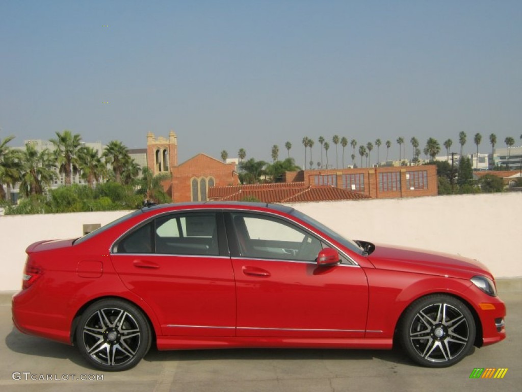 Mars Red 2013 Mercedes-Benz C 250 Sport Exterior Photo #74497449