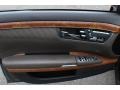 2007 Mercedes-Benz S designo Corteccia Grey Interior Door Panel Photo