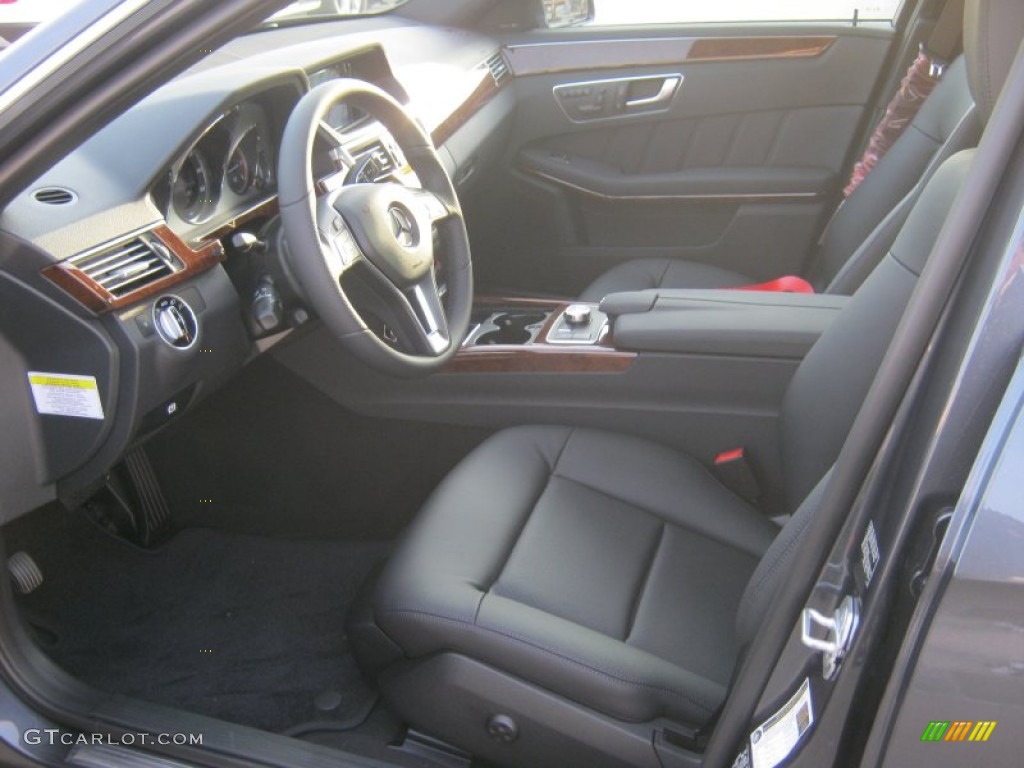 Black Interior 2013 Mercedes-Benz E 350 BlueTEC Sedan Photo #74498636
