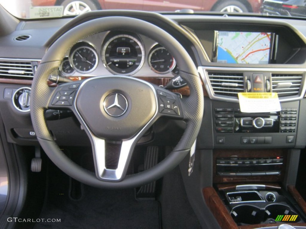 2013 Mercedes-Benz E 350 BlueTEC Sedan Black Dashboard Photo #74498681