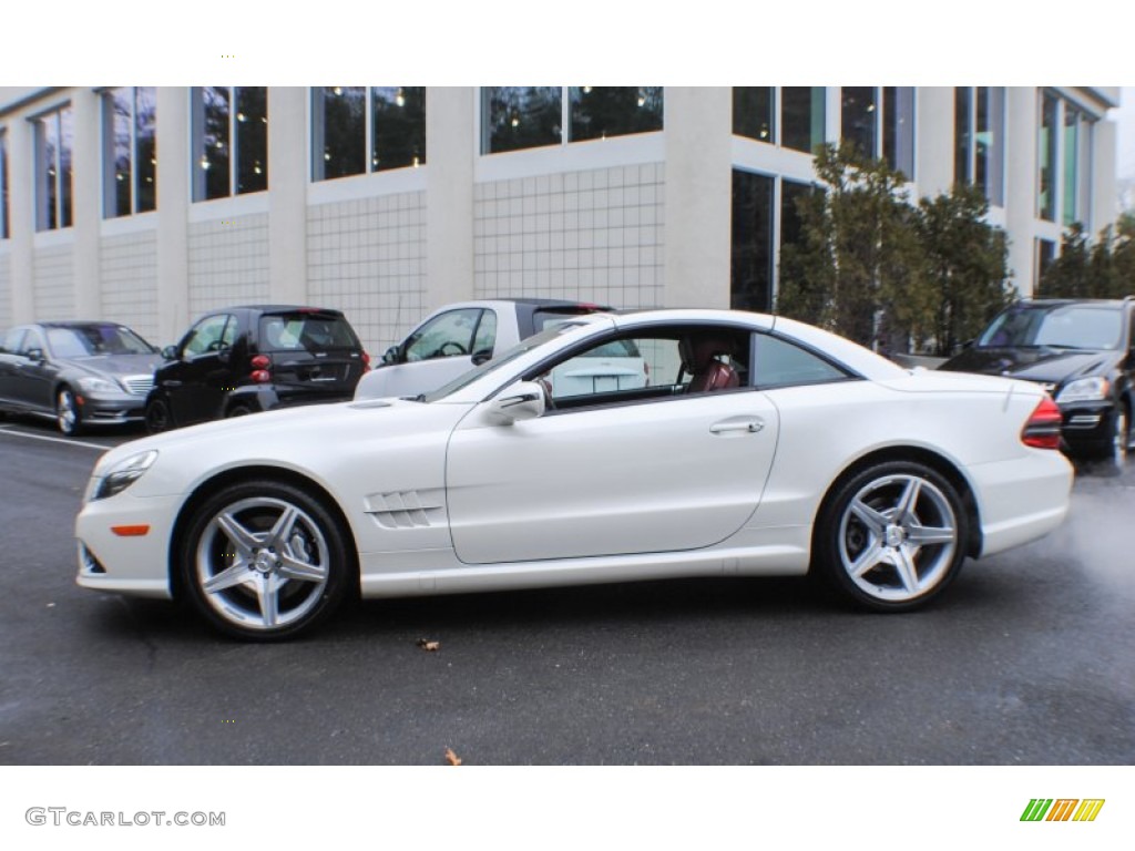 Diamond White Metallic 2009 Mercedes-Benz SL 550 Roadster Exterior Photo #74500353