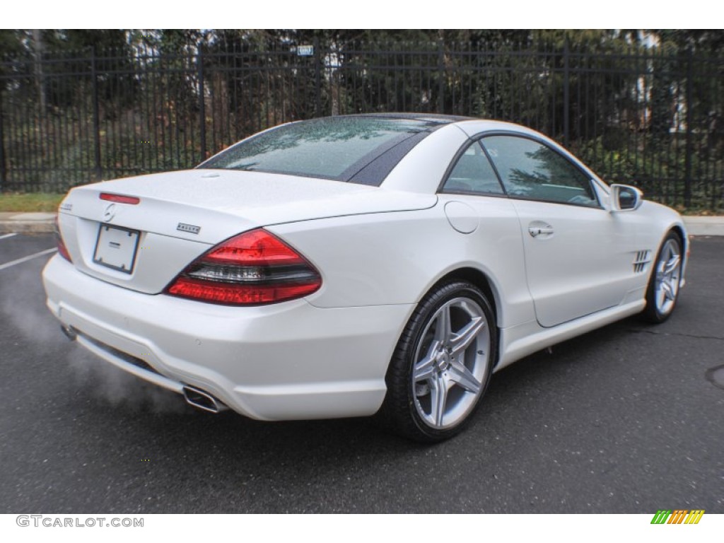 Diamond White Metallic 2009 Mercedes-Benz SL 550 Roadster Exterior Photo #74500418