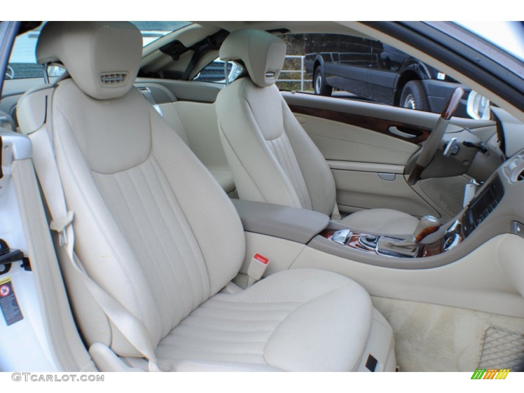 Stone Interior 2009 Mercedes-Benz SL 550 Roadster Photo #74501489