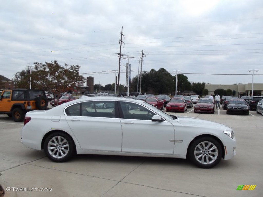 2013 7 Series 740Li Sedan - Alpine White / Saddle/Black photo #6