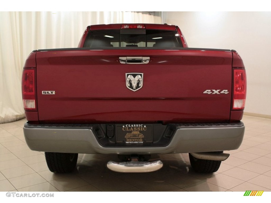 2011 Ram 1500 SLT Outdoorsman Quad Cab 4x4 - Deep Cherry Red Crystal Pearl / Dark Slate Gray/Medium Graystone photo #21