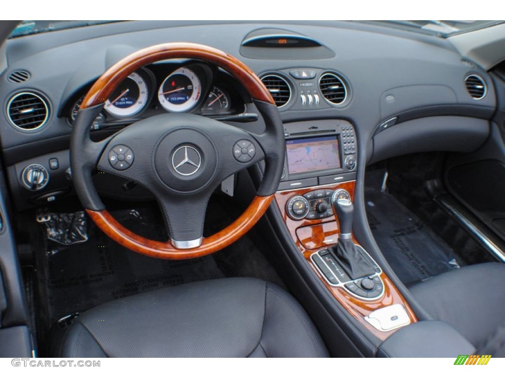2009 Mercedes-Benz SL 550 Roadster Black Dashboard Photo #74503054