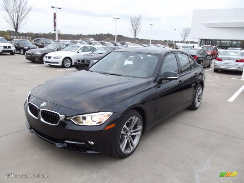 2013 3 Series 328i Sedan - Black Sapphire Metallic / Black photo #1