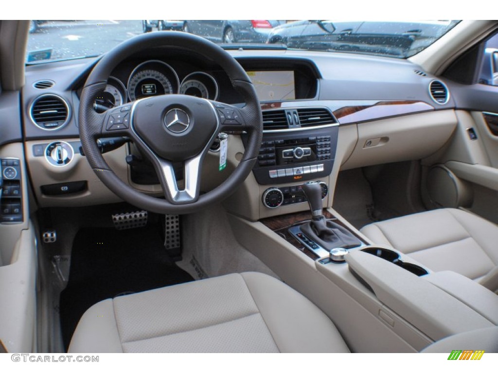 Almond Beige/Mocha Interior 2012 Mercedes-Benz C 300 Sport 4Matic Photo #74503553