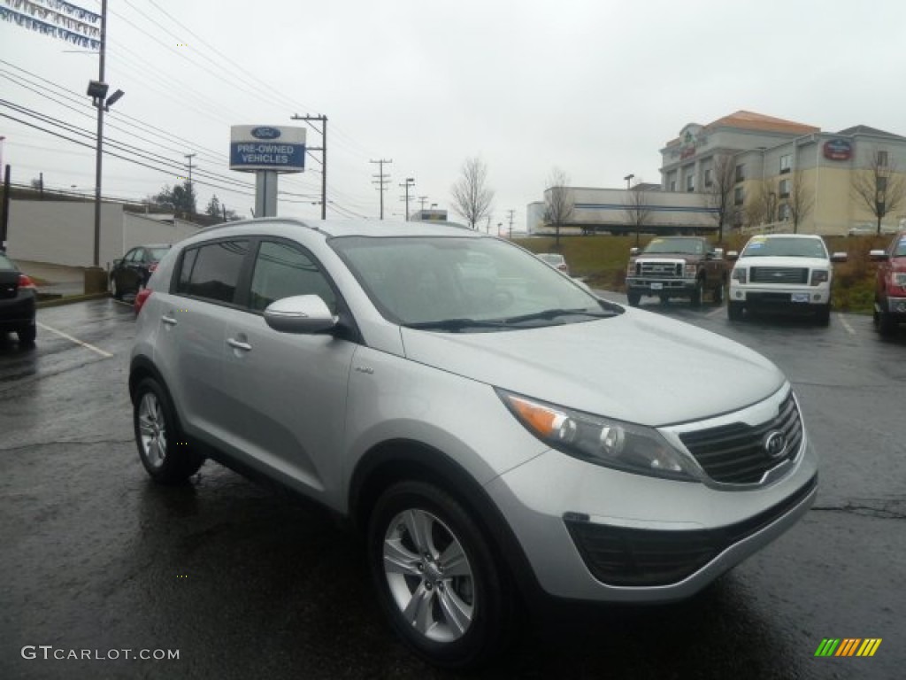 2012 Sportage LX AWD - Bright Silver / Alpine Gray photo #1