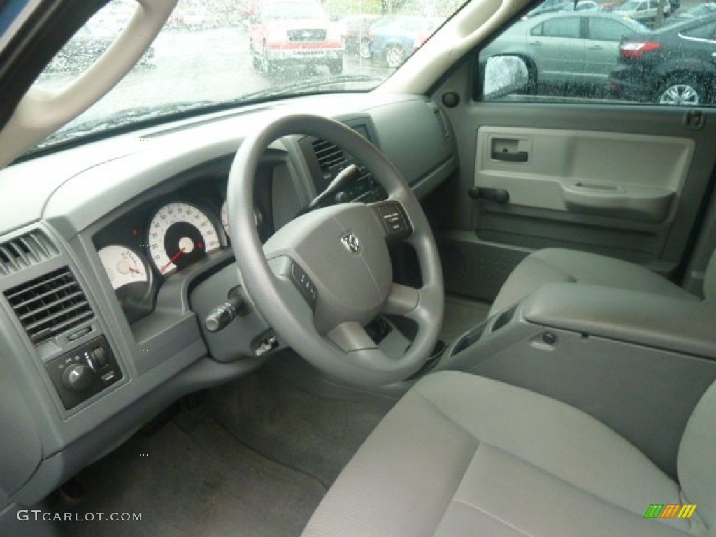 Medium Slate Gray Interior 2005 Dodge Dakota ST Quad Cab 4x4 Photo #74504477