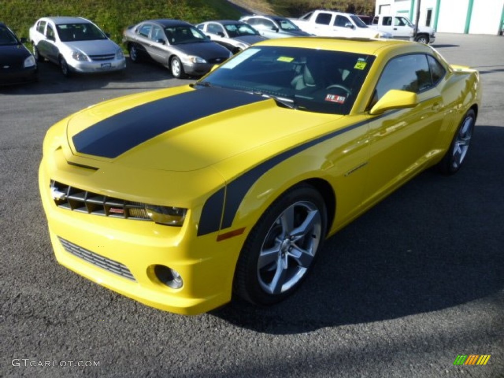 2012 Camaro SS/RS Coupe - Rally Yellow / Black photo #3