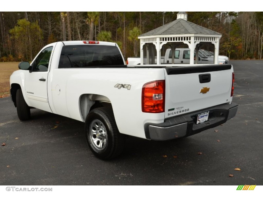 2012 Silverado 1500 LT Regular Cab 4x4 - Summit White / Light Titanium/Dark Titanium photo #7