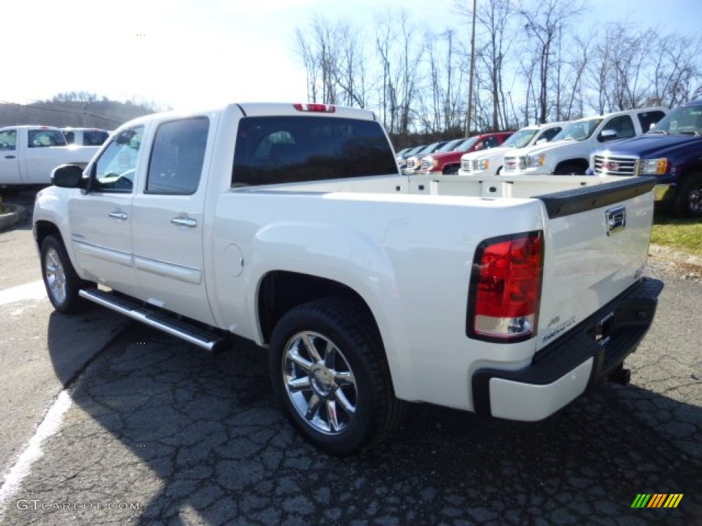 2013 Sierra 1500 Denali Crew Cab AWD - White Diamond Tricoat / Ebony photo #5