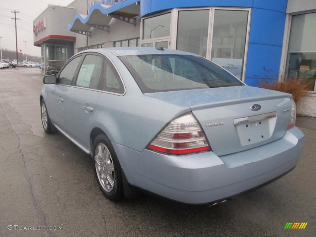 2008 Taurus Limited - Light Ice Blue Metallic / Black photo #5