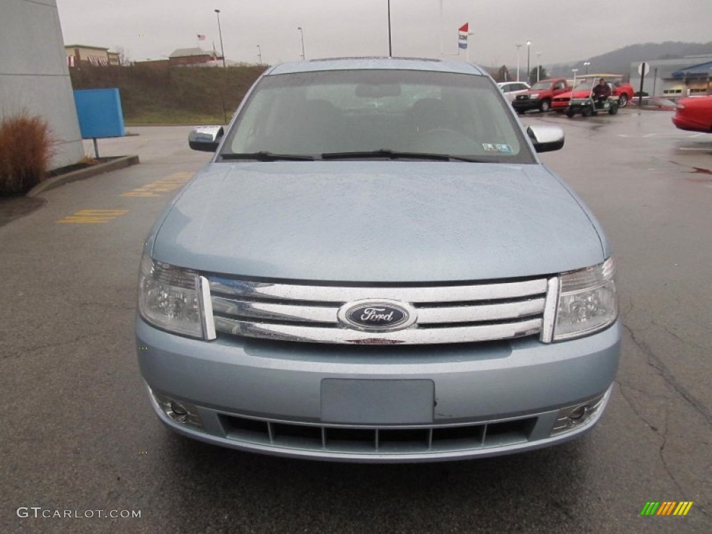 2008 Taurus Limited - Light Ice Blue Metallic / Black photo #11