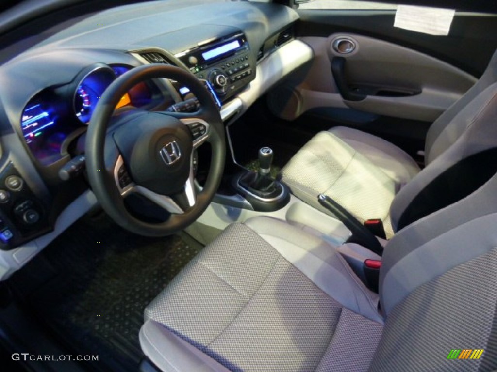 Gray Fabric Interior 2011 Honda CR-Z Sport Hybrid Photo #74506112