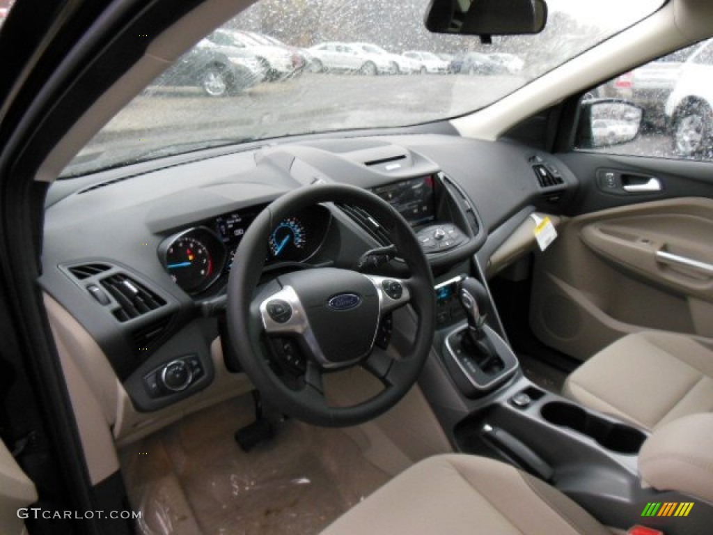 2013 Escape SE 2.0L EcoBoost 4WD - Tuxedo Black Metallic / Medium Light Stone photo #10