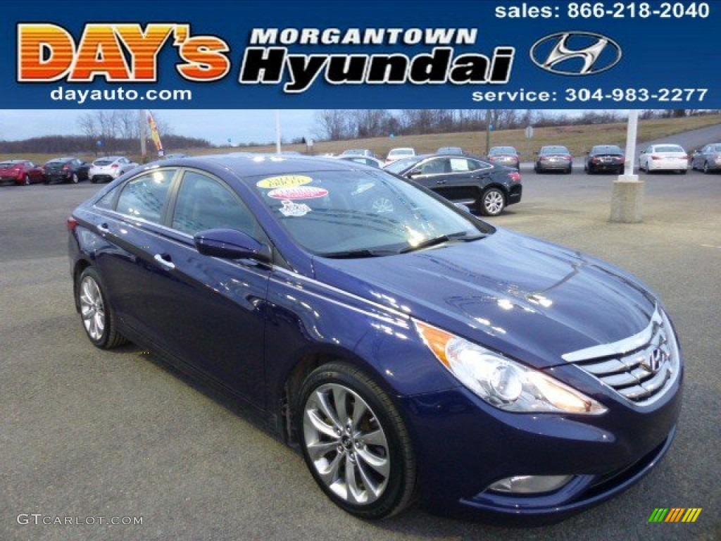 2011 Sonata SE - Indigo Blue Pearl / Gray photo #1