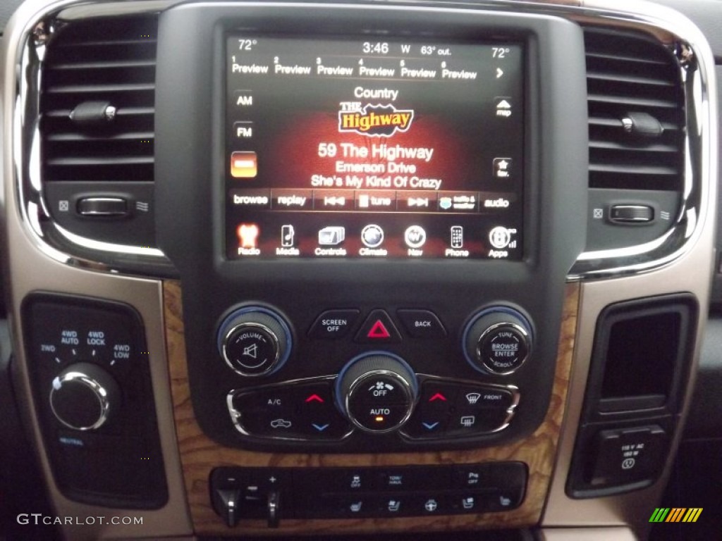 2013 Ram 1500 Laramie Longhorn Crew Cab 4x4 Controls Photo #74506841