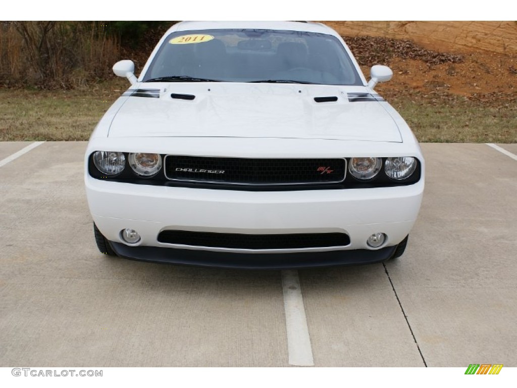 2011 Challenger R/T Plus - Bright White / Dark Slate Gray photo #3