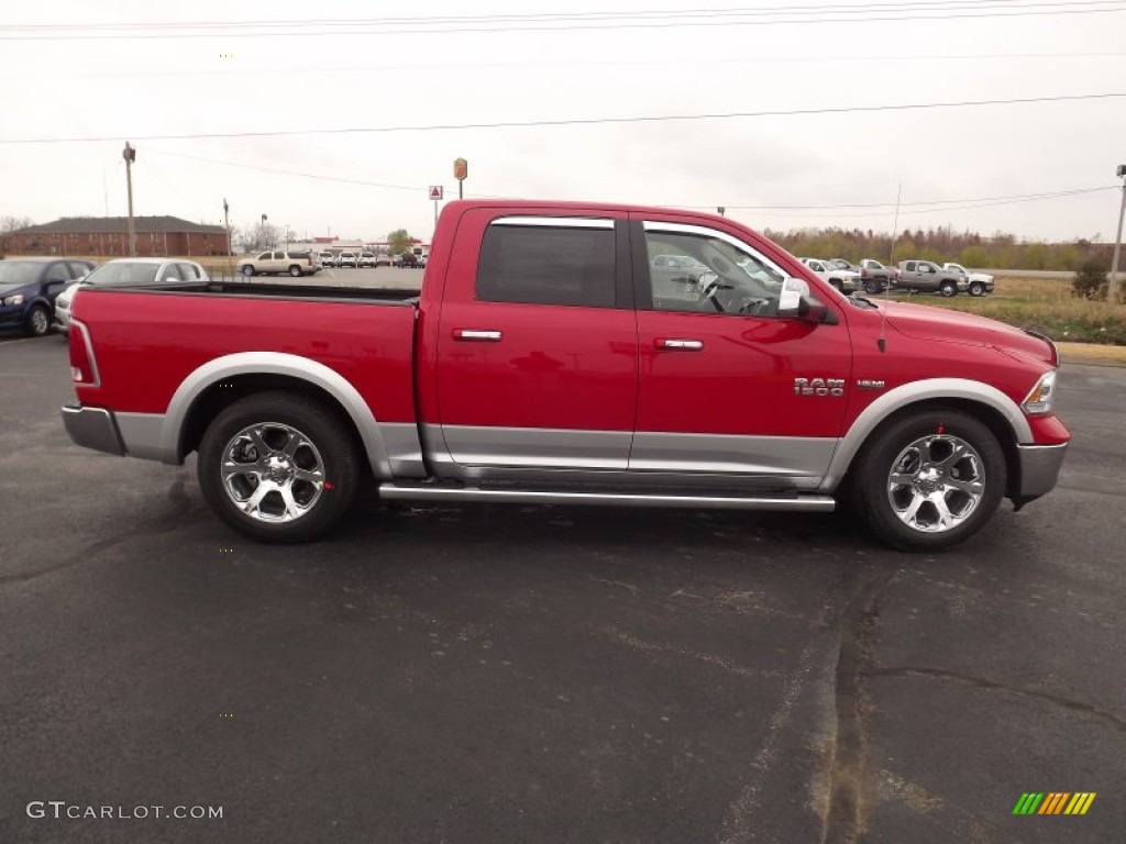 Flame Red 2013 Ram 1500 Laramie Crew Cab Exterior Photo #74507512