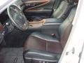 Black/Saddle Tan Front Seat Photo for 2010 Lexus LS #74507630