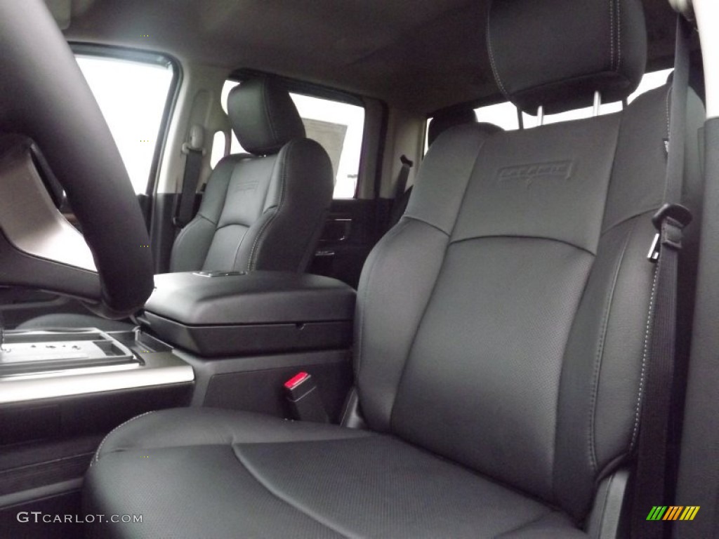 Black Interior 2013 Ram 1500 Laramie Crew Cab Photo #74508227