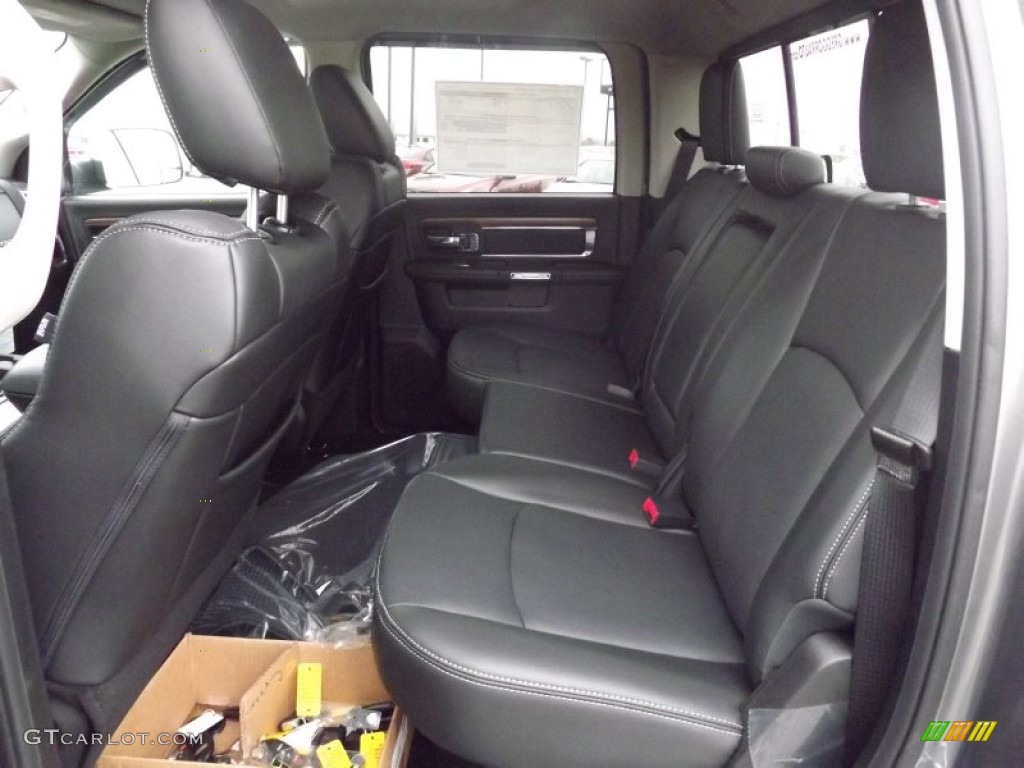 Black Interior 2013 Ram 1500 Laramie Crew Cab Photo #74508248