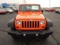 2013 Crush Orange Jeep Wrangler Unlimited Sport 4x4 Right Hand Drive  photo #2