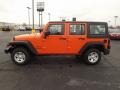 Crush Orange - Wrangler Unlimited Sport 4x4 Right Hand Drive Photo No. 8