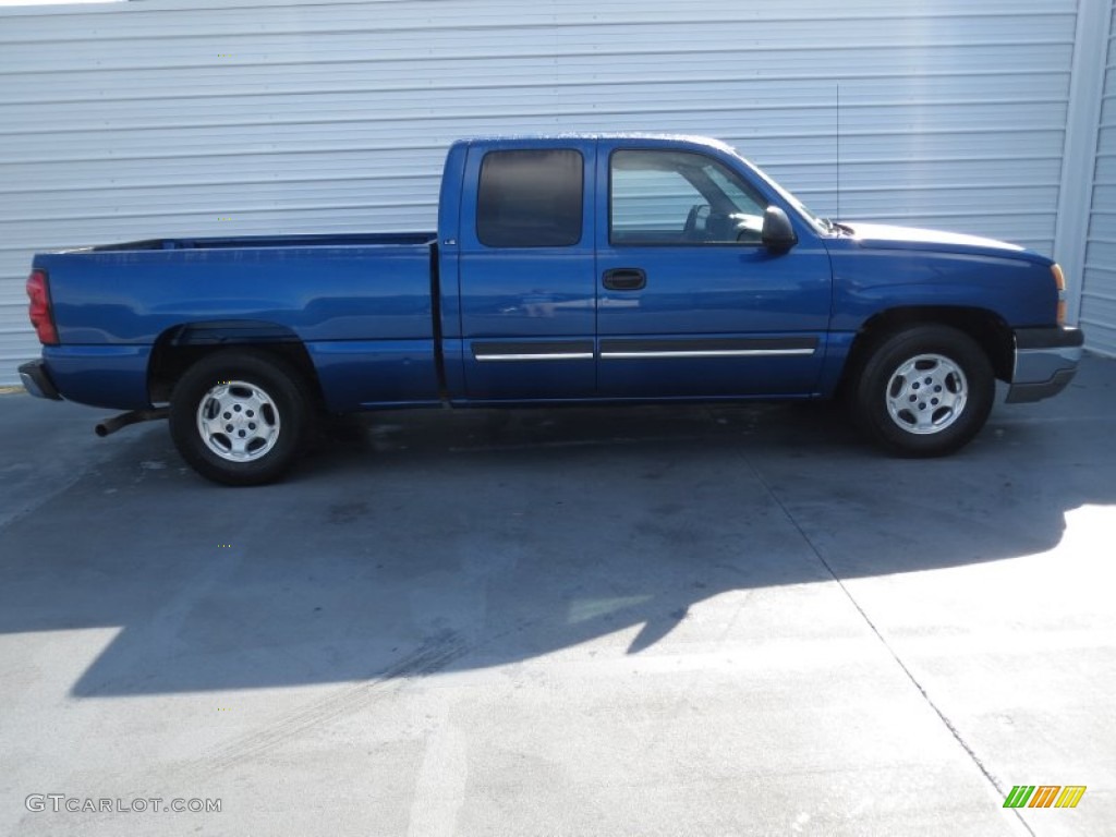 2004 Silverado 1500 LS Extended Cab - Arrival Blue Metallic / Dark Charcoal photo #2