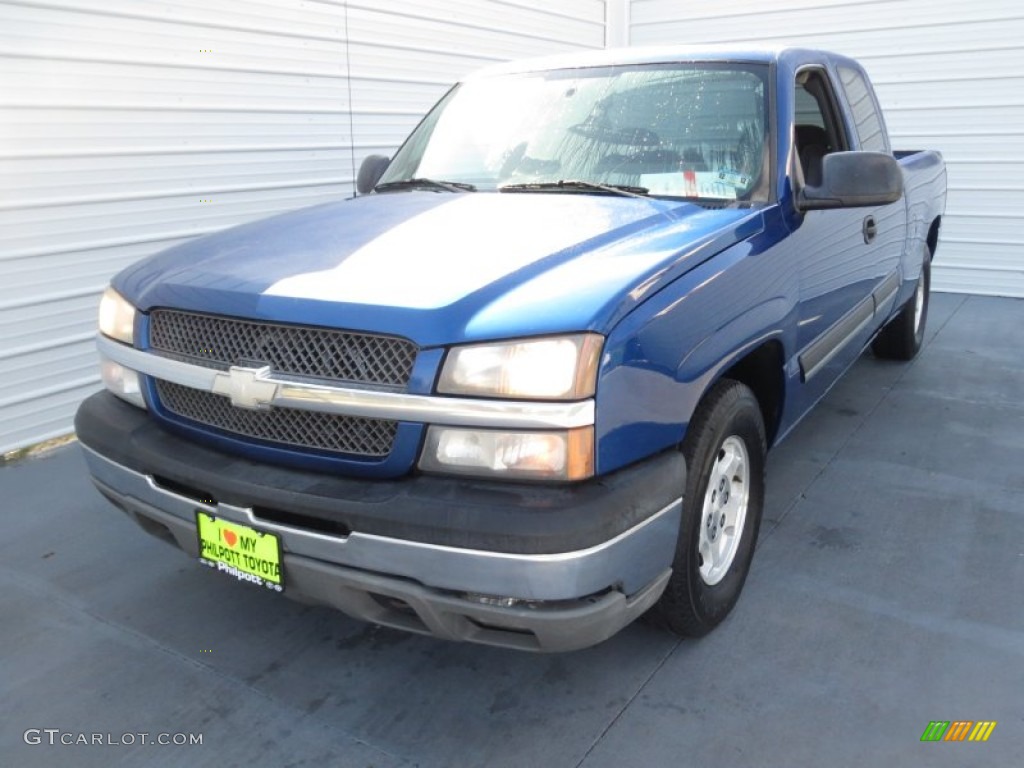 2004 Silverado 1500 LS Extended Cab - Arrival Blue Metallic / Dark Charcoal photo #6