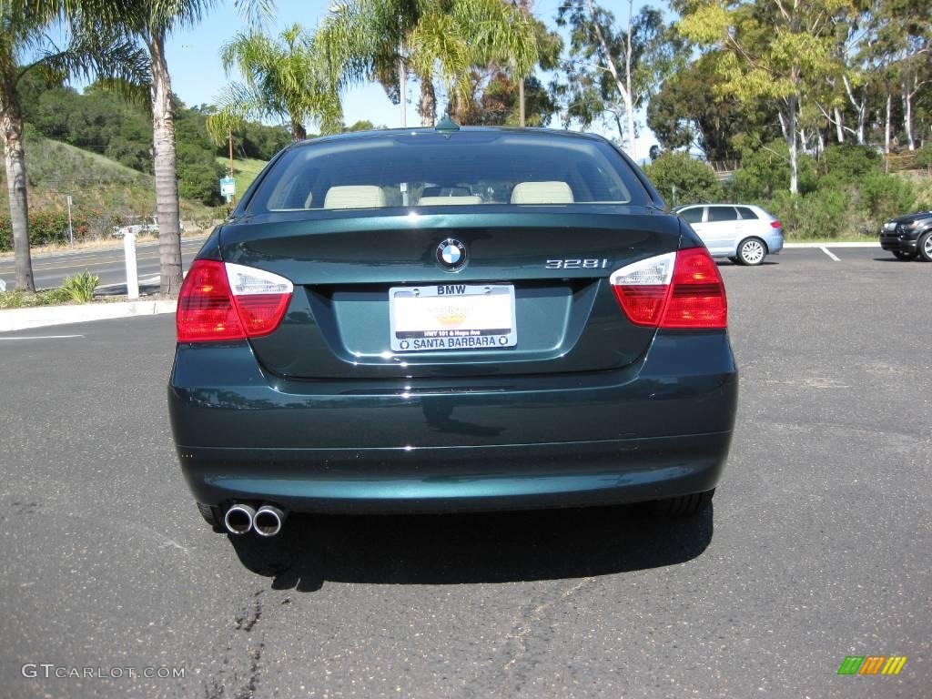 2008 3 Series 328i Sedan - Deep Green Metallic / Beige photo #4