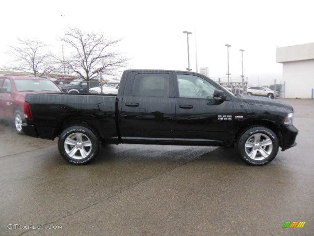 Black 2013 Ram 1500 Sport Crew Cab 4x4 Exterior Photo #74510300