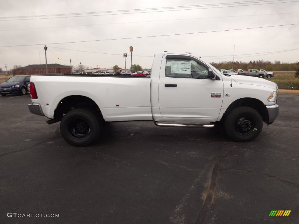Bright White 2012 Dodge Ram 3500 HD ST Regular Cab 4x4 Dually Exterior Photo #74510702