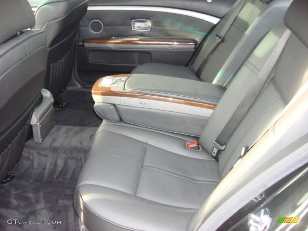 Black Interior 2008 BMW 7 Series 750Li Sedan Photo #74511293