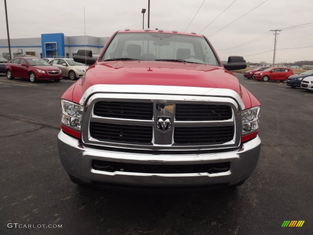 2012 Ram 3500 HD SLT Regular Cab 4x4 Dually - Flame Red / Dark Slate/Medium Graystone photo #2