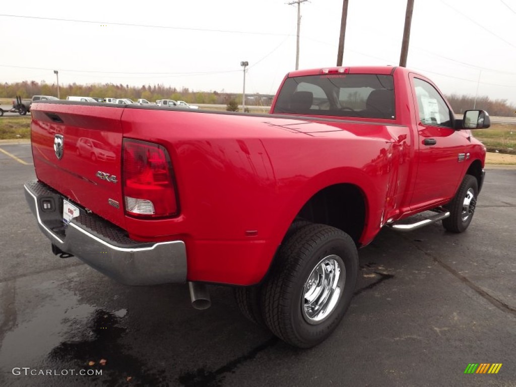 2012 Ram 3500 HD SLT Regular Cab 4x4 Dually - Flame Red / Dark Slate/Medium Graystone photo #5