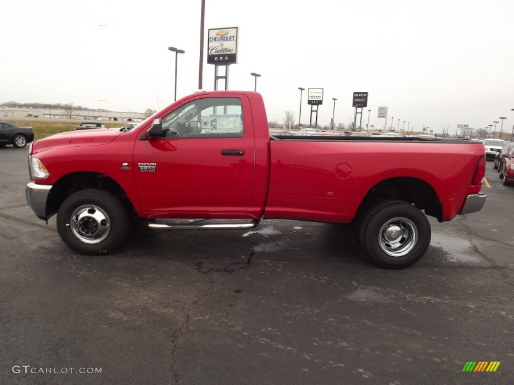 2012 Ram 3500 HD SLT Regular Cab 4x4 Dually - Flame Red / Dark Slate/Medium Graystone photo #8